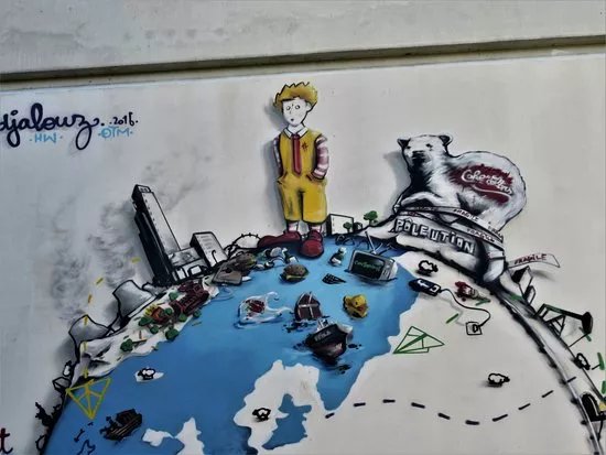Fresque "Le petit Prince et la Cop 21"