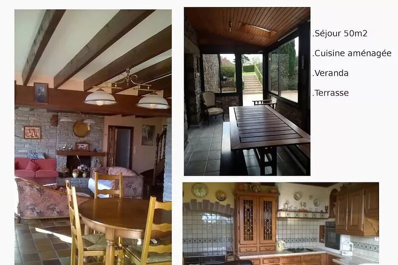 Large charming gîte with breathtaking view of Brocéliande Paimpont forest