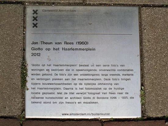 Jan Theun van Rees Giotto op het Haarlemmerplein