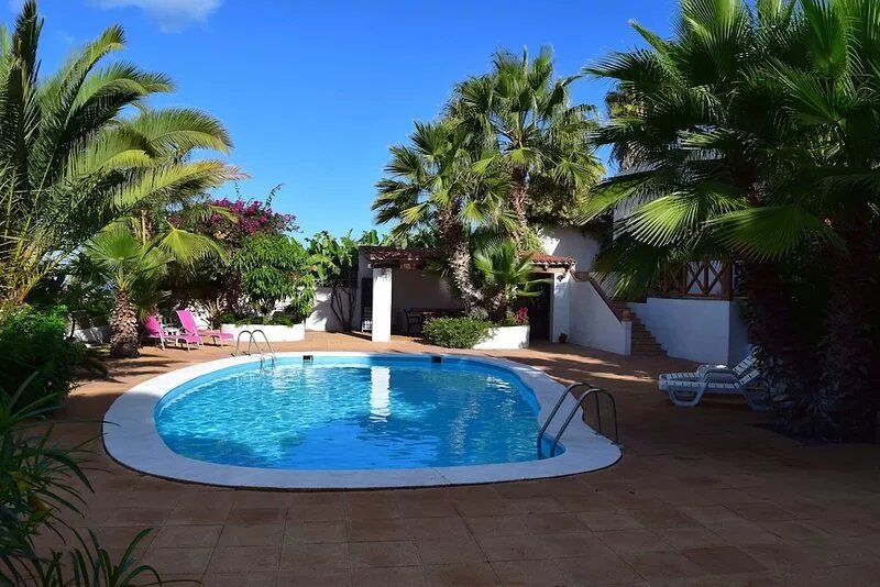 House quiet in banana plantation in Puerto de Santiago. Tenerife
