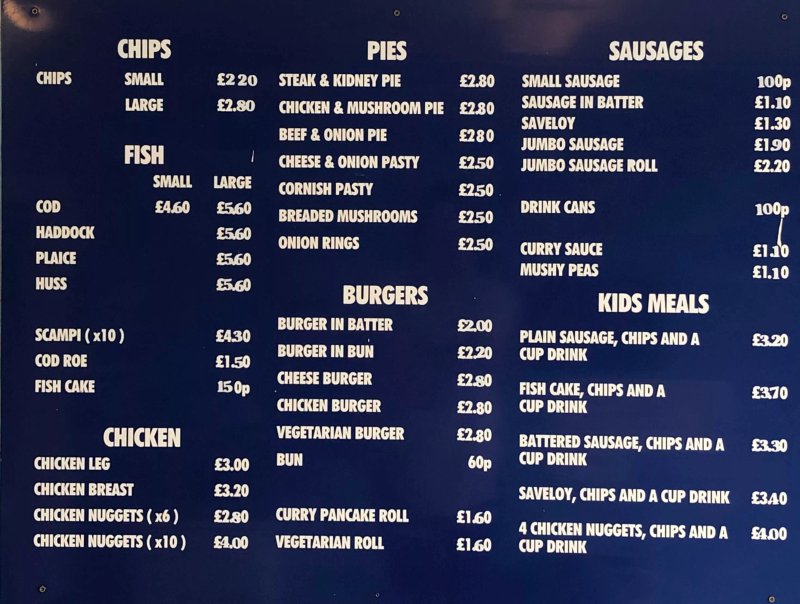 George and Anne’s Fish and chips