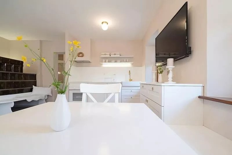 modern, well equipped apartment in a peaceful village in the heart of nature