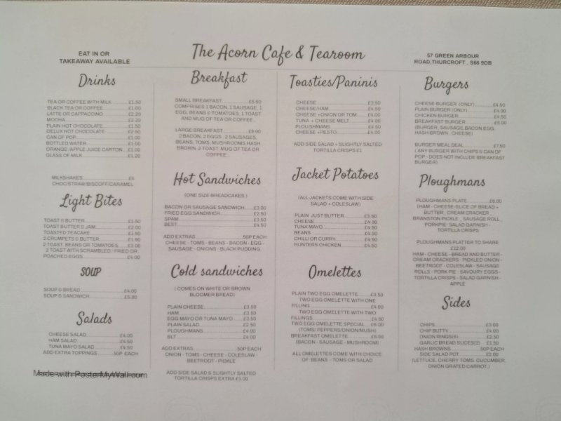 The Acorn Cafe And Tearoom