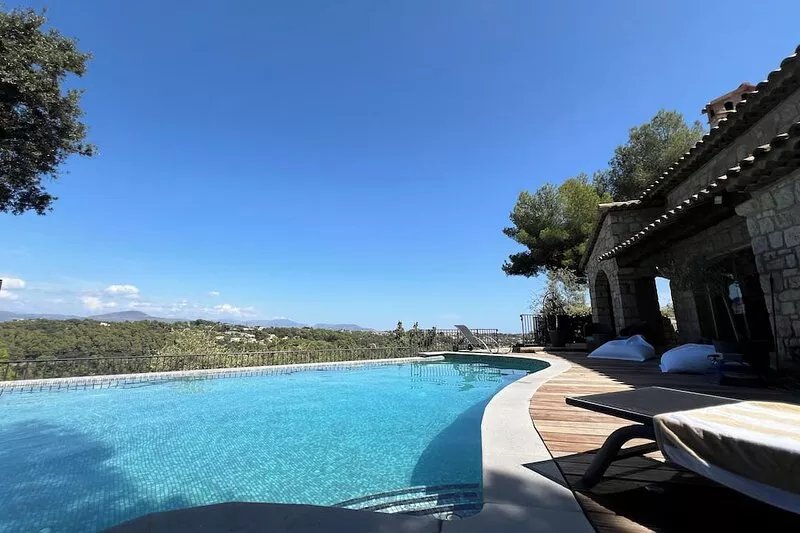Character stone house - Exceptional view 180 ° sea and mountain