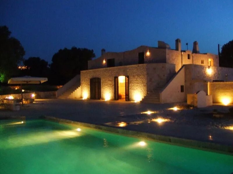 Luxury olive mill with heated pool, sea views within walking distance of Ostuni