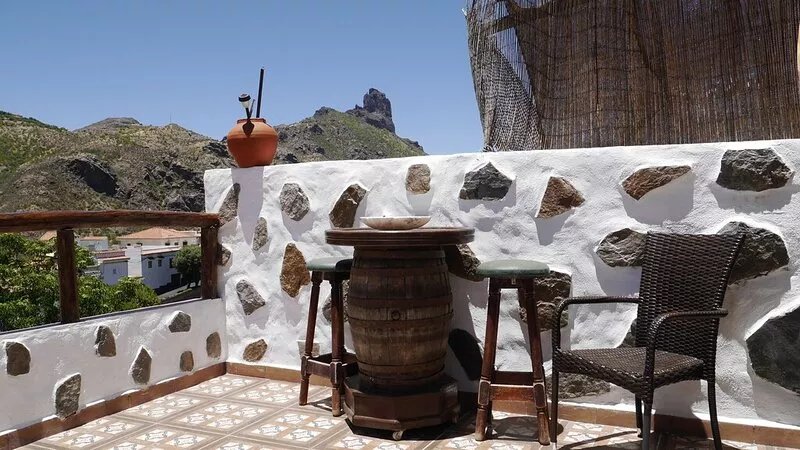 Typical house Canaria, Tejeda with all amenities.