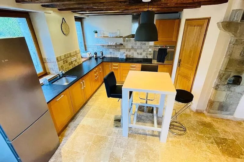 Renovated 19th-century farmhouse, perfect for short or extended stays.