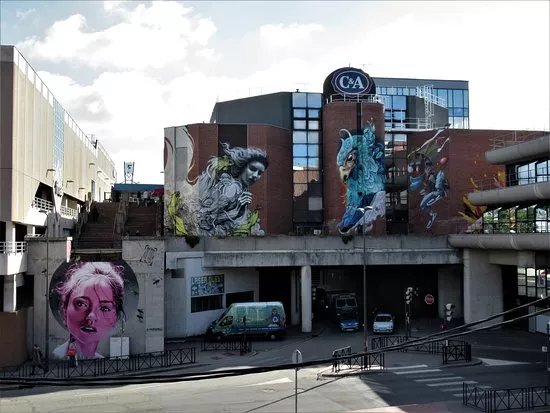 Fresque "Belle femme"