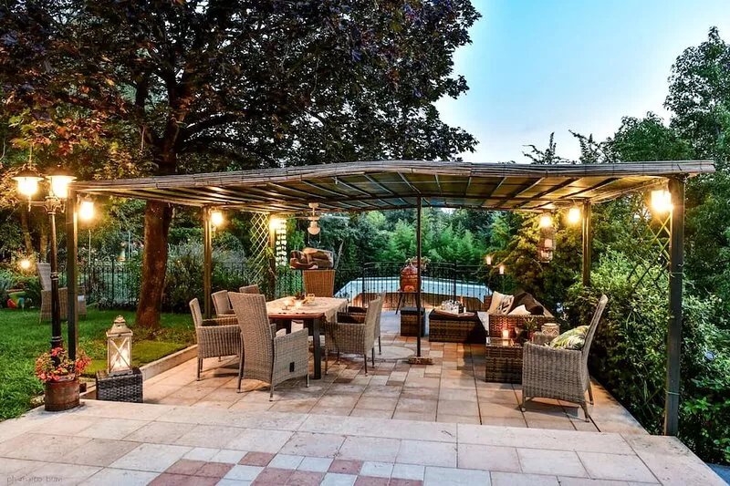 Villa Nicoletta Isidora park with animals and private bio pool outdoor games