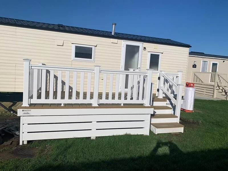 Six berth family caravan on West Sands, Selsey