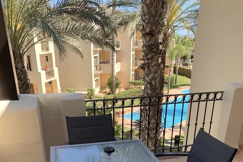 2 Bedroom Penthouse Apartment with communal pool.