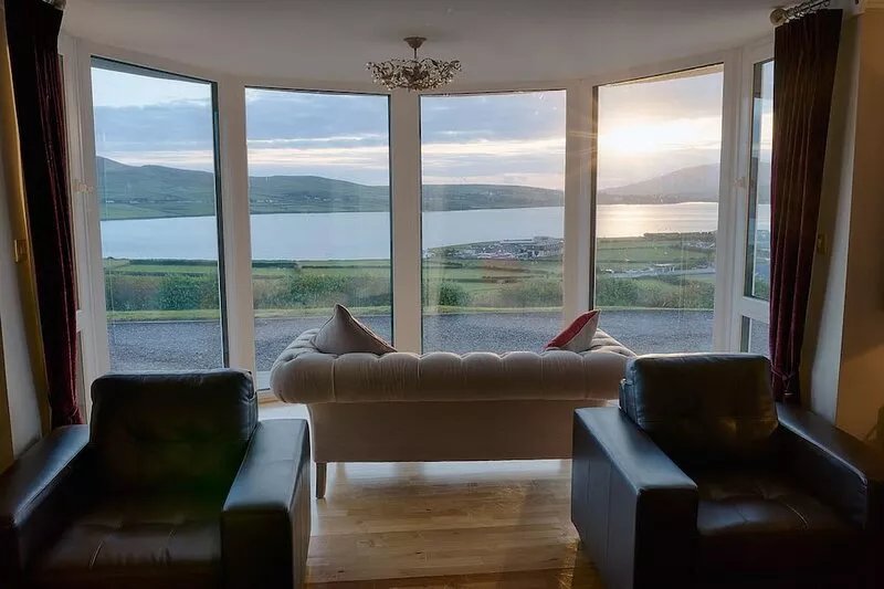Spectacular views Of Dingle Bay And Town From A Luxurious Home.