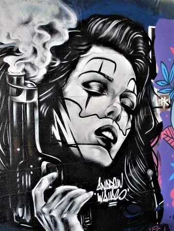 Fresque Femme au pistolet-02