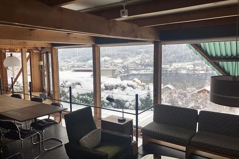 Panoramic lake view (600m)! ATYPIQUE Chalet ARCHITECTE--View VIDEO DRONE