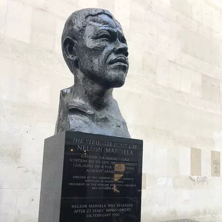 Bust of Nelson Mandela