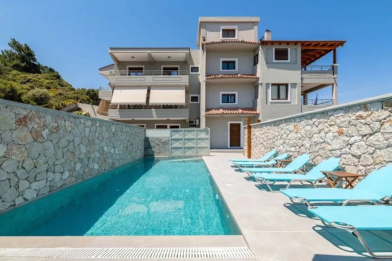 Ariadne Poolview by Villa Divina ✔️Swimming pool ✔️Nature ✔️Family