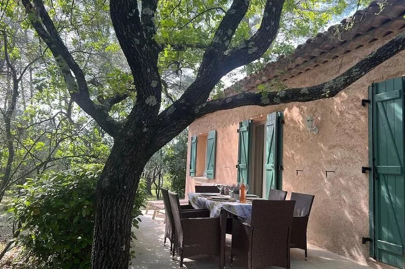 Provençal villa with swimming pool and shaded park