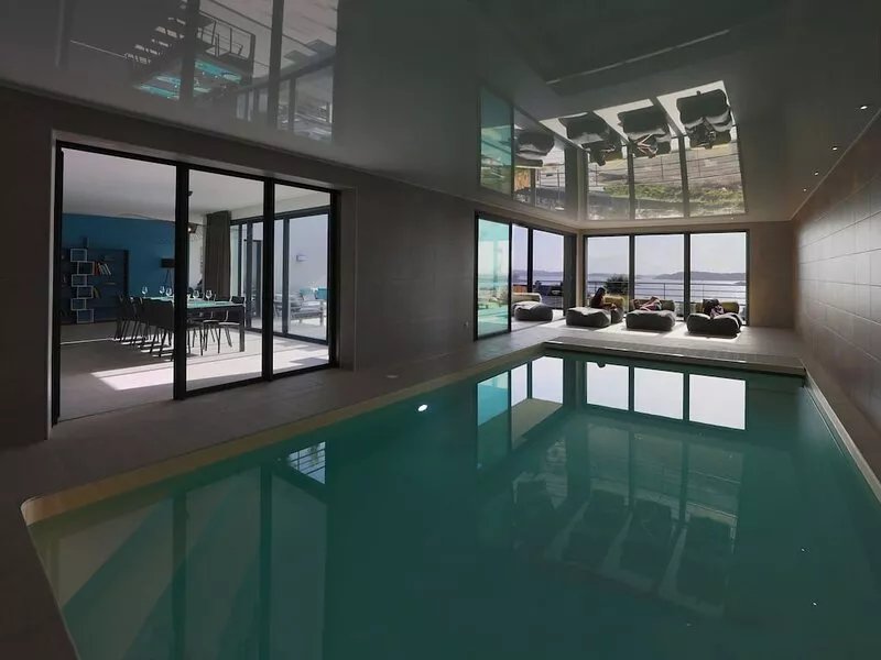 Stunning villa with sea view Jacuzzi, sauna, and heated indoor pool