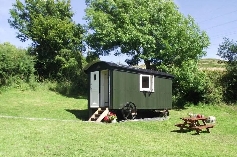 Hut in The Sheep Wash  - Cosy Shepherd's Hut with log burner - Pet-friendly.