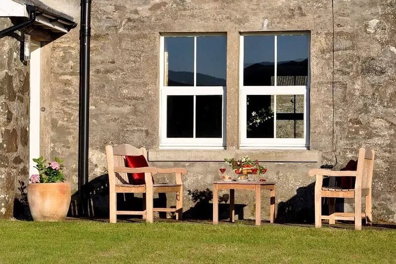 On a private hill farm estate. Set in stunning scenery close to the coast.