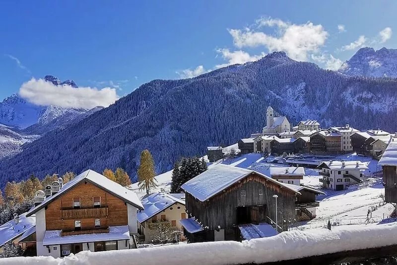 A magnificent panoramic view of the Dolomites