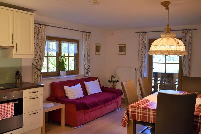 Large modern vacation apartment near the Königssee with magnificent mountain