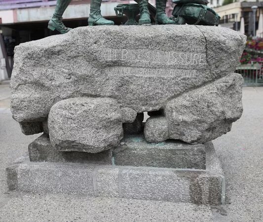 Monument A Saussure Et Balmat