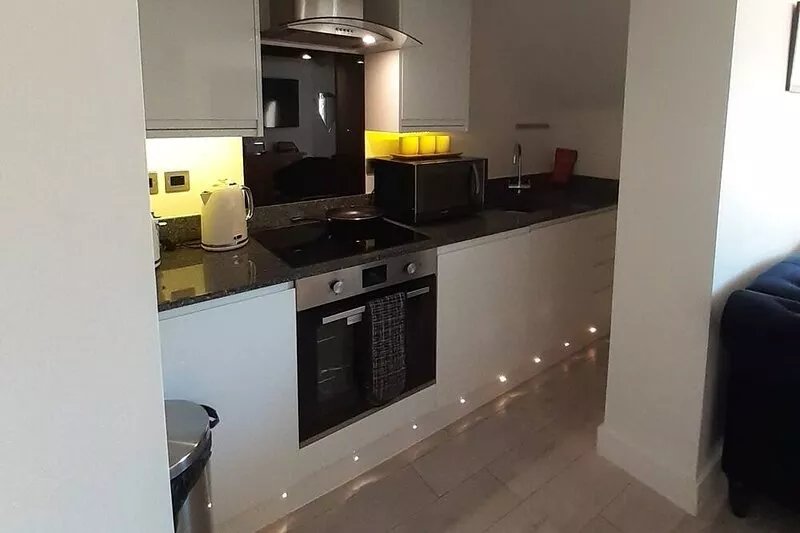 Enjoy a stylish experience at this centrally-located apartment.