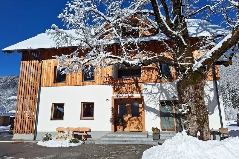 Two-bedroom apartment with a balcony and a stunning view of the Julian Alps