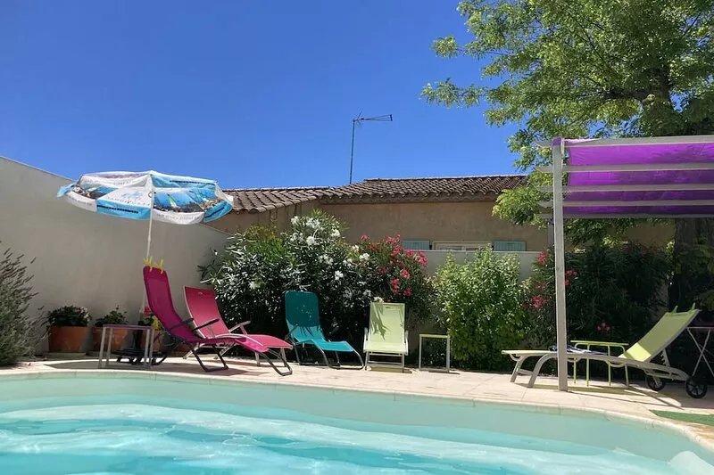 Terrasse du Moulin - 19th Century Village House with pool and  terrace views