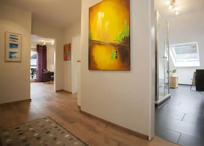The home is located in a quiet side avenue, but still close to the center, as