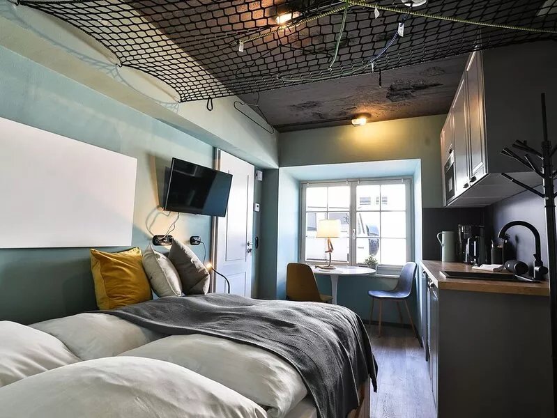 Modern 1-room apartment with a well thought-out concept in a location close to
