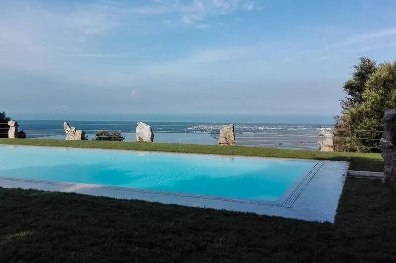 House Geranio  in Tuscany (LUCCA) with Pool, garden and spectacular sea view