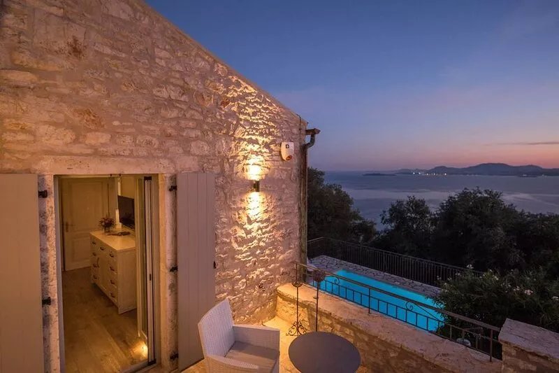 Prestige Villas  |  NISSAKI  | Boutique Stone Villa with Fantastic Views