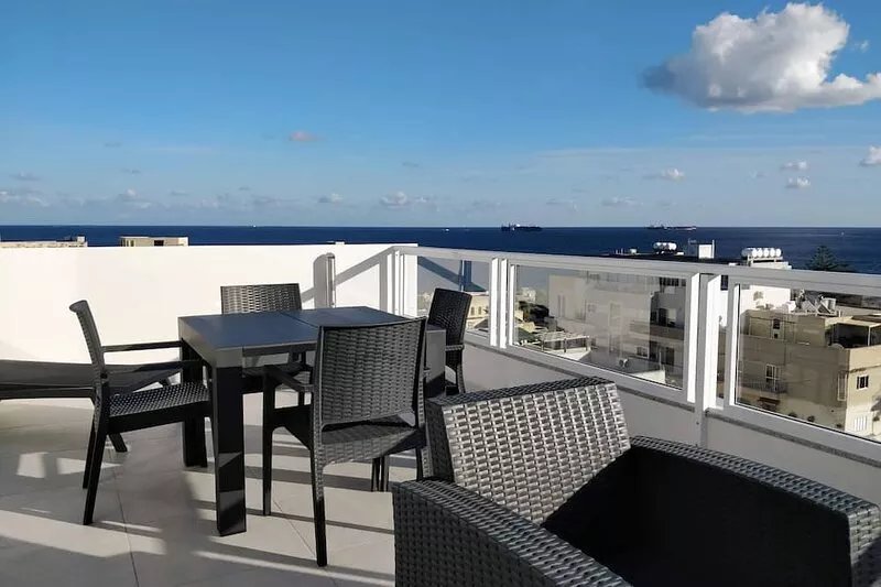 Sea View Penthouse with large terrace IROM1-1