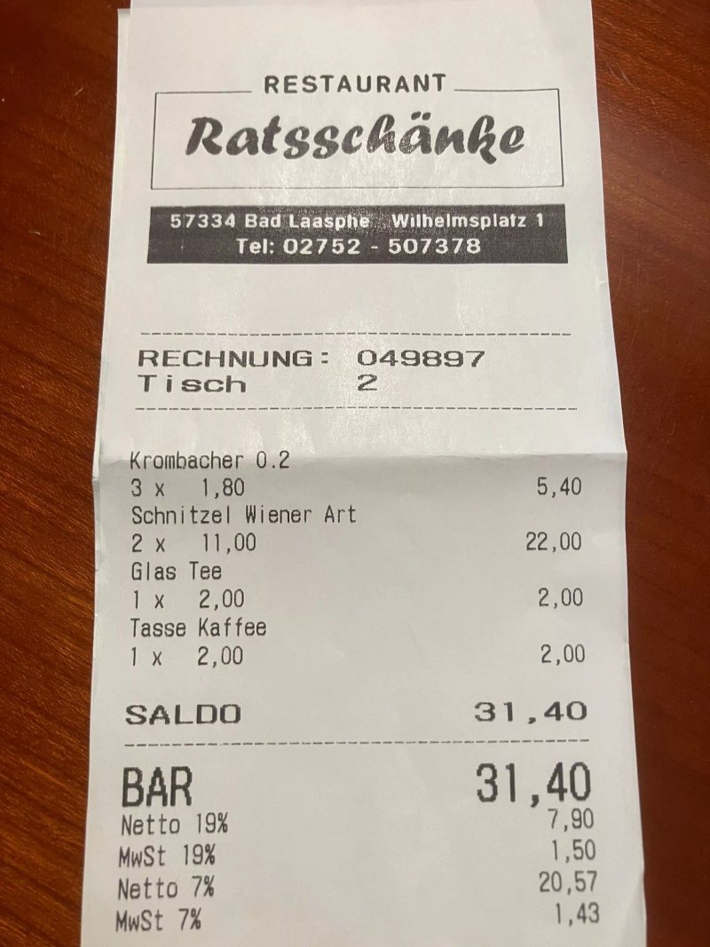 Ratsschanke im Wittgensteiner Hof