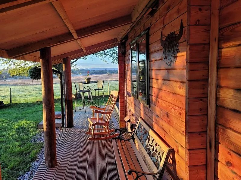 Cosy wood cabin in rural area near national park