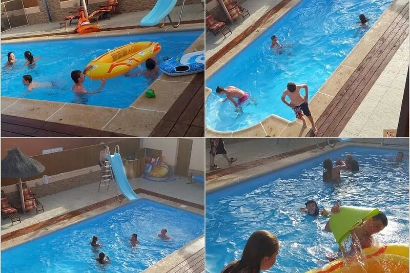 4 Bed Villa in Town, 10m Pool, Kid Slide, Pool Fence, BBQ, Outdoor Lounges