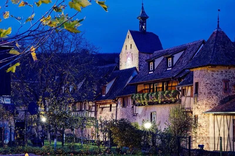 The Doves' Nest*****, authentic Alsatian house in the rampart of Riquewihr