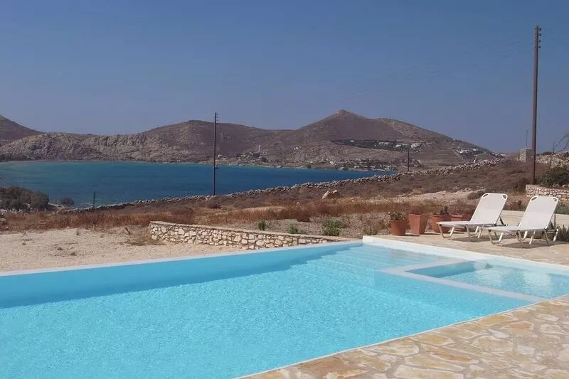 Villa Naousa, perfect for 2 families, Pool, Sea view