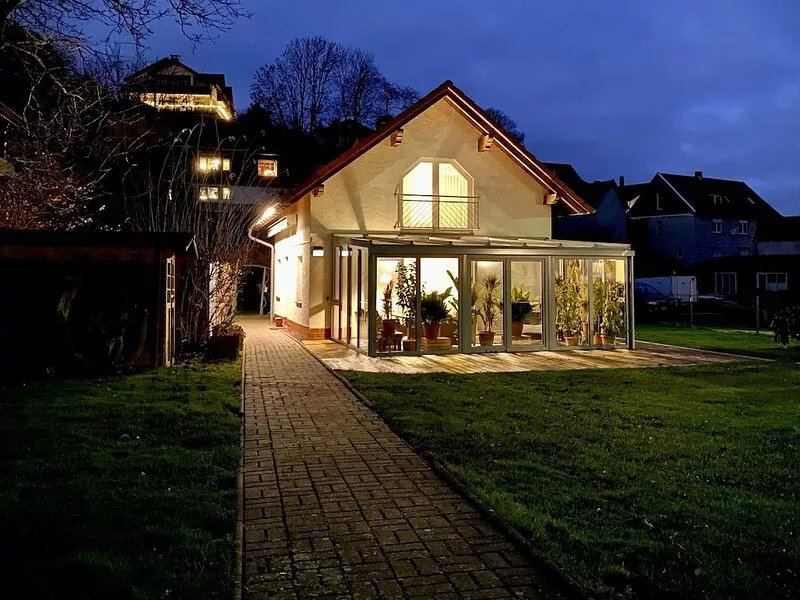 Centrally located holiday home with a large enclosed garden in Bad Tabarz.