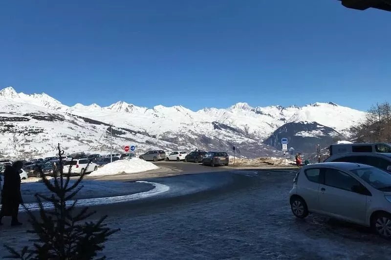 Apartment at the foot of the slopes in a typical village of our mountains