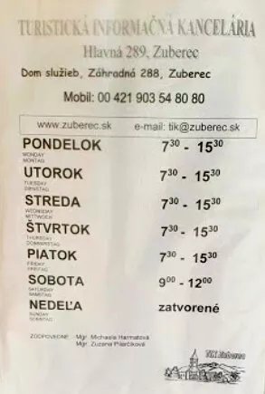 Zuberec Tourist Information Office