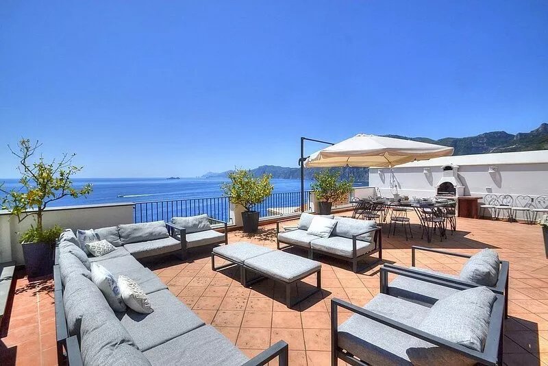 Villa Dorata is a bright and elegant three-story villa built on the sloping cli