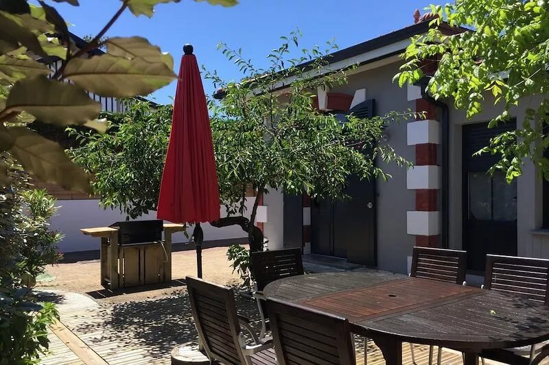 Typical house of Cap-Ferret in the district of the fishermen.
