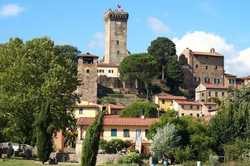 "Casa Bella Vista" Medieval tuscan apartment -family/group friendly near Pisa