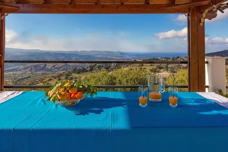 Villa Peristerona Hills -  A Secluded Stone Built villa that sleeps 6 guests
