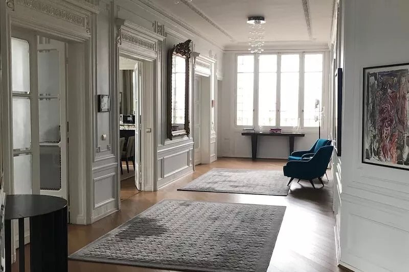 Paris 8th, Lux Modern Apt , 5 BR, Grt Views, 350sq meters, on Park Monceau
