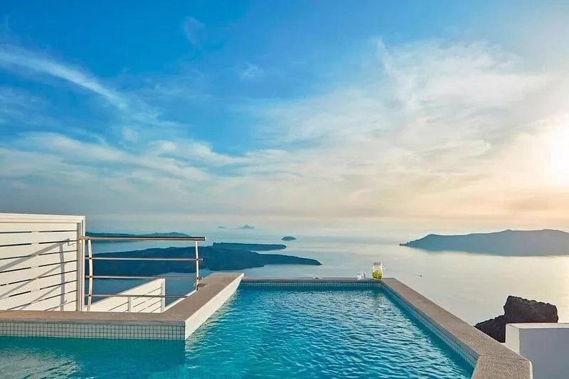Deluxe Santorini Villa | Caldera View House | Amazing Caldera Sea & Sunset