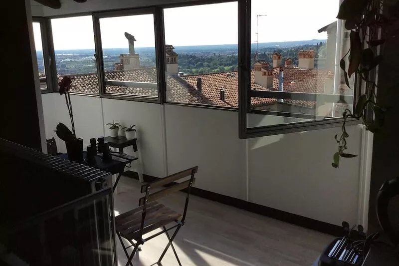 Loft with panoramic views in the heart of Bergamo Alta